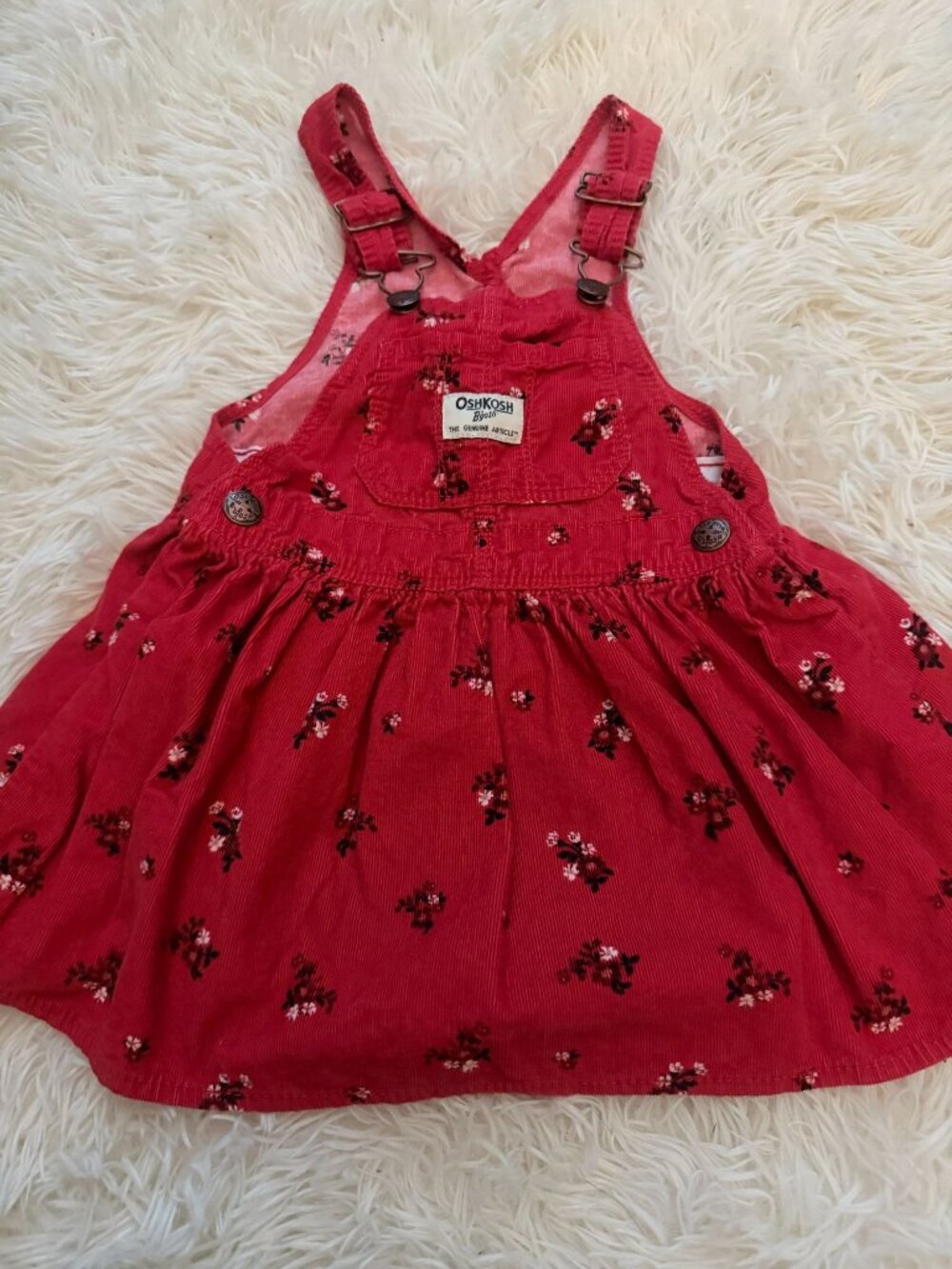 Oshkosh B'Gosh Corduroy Overall Jumper Dress 2T